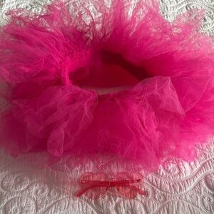Vibrant Pink Tutu Skirt with Heart Shaped Sunglasses